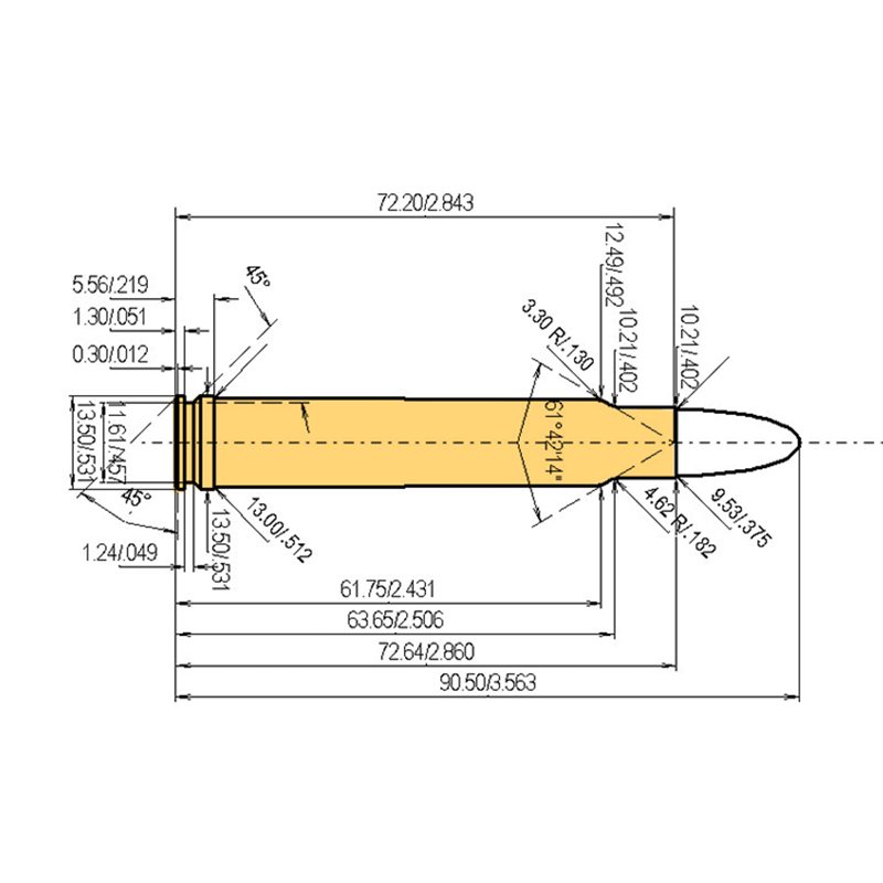 .375 Weath. Mag. technische tekening en laadgegevens